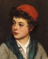 Eugene de Blaas - Portrait of a Boy